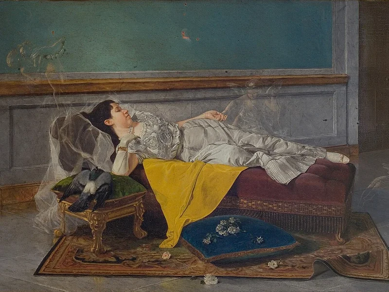 1875-Ramón Frade de León - Sogno d'amore